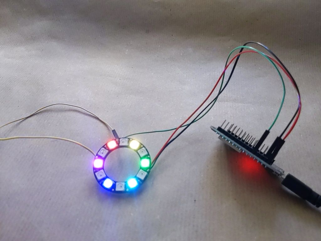 Neopixel-Ring am ESP32