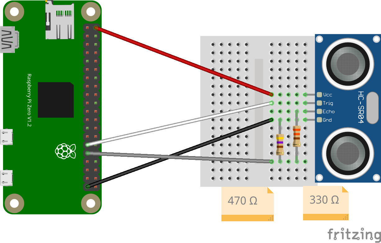 Schaltplan Ultraschallsensor