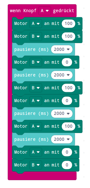 Makecode Zwei-Motor-Betrieb