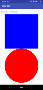 Screenshot Smartphone BlueDot