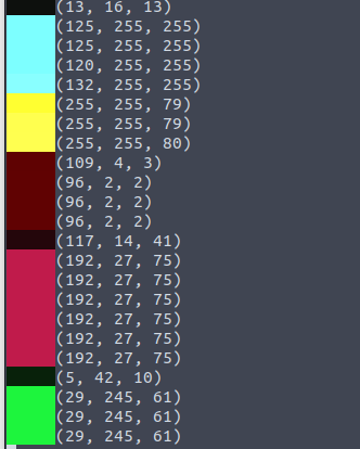 Screenshot Farbsensor