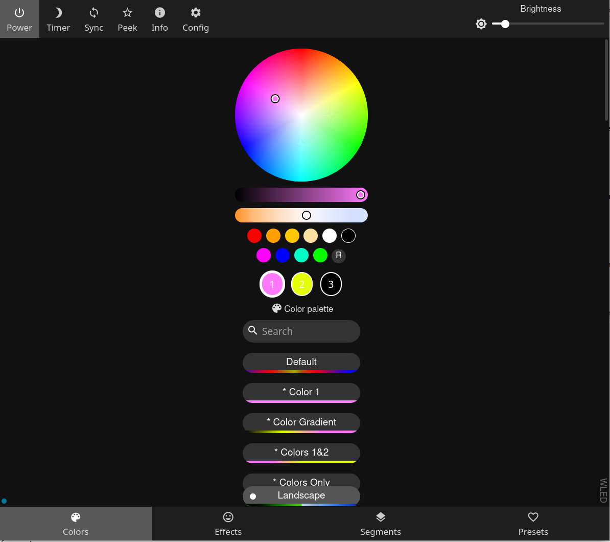 WLED-Screenshot